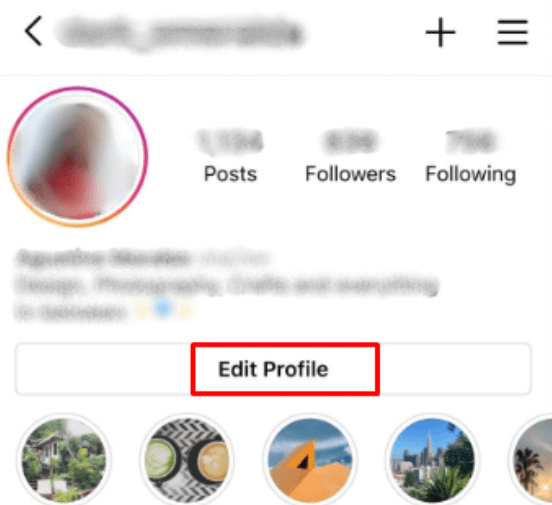 How to Add Multiple Links in Instagram Bio - Click Edit Profile