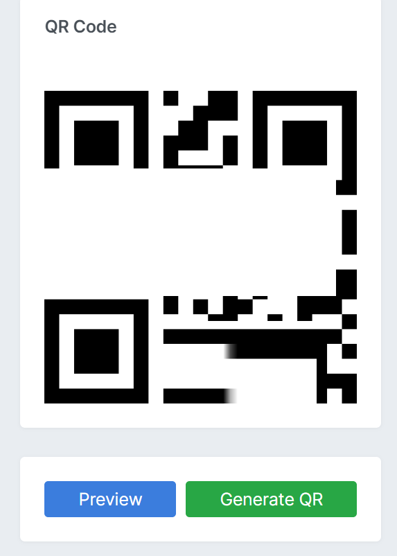 Click on Generate QR